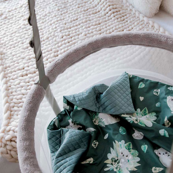 Kocyk dla dziecka Velvet pikowany — Tropical Dark